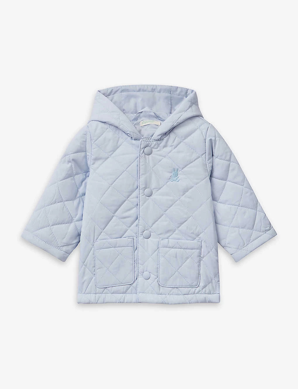 Benetton Logo-embroidered Quilted Woven Jacket 1-18 Months 1 Benetton Logo-embroidered Quilted Woven Jacket 1-18 Months