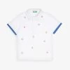 Benetton Logo-embroidered Contrast-trim Cotton-jersey Polo Shirt 1-6 Years
