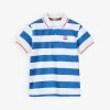 Benetton Logo-embroidered Stripe-print Cotton Polo Shirt 6-14 Years