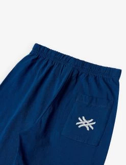 Benetton Slogan-print Cotton-jersey Tank Top And Shorts Set 6-14 Years -Kid Couture R04151689 LIMENAVY ALT02