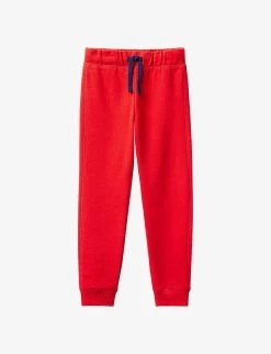 Benetton Logo-print Cotton-jersey Jogging Bottoms 6-14 Years