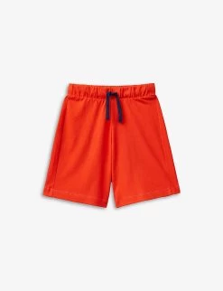 Benetton Logo Patch Pocket Cotton-jersey Shorts 6-14 Years