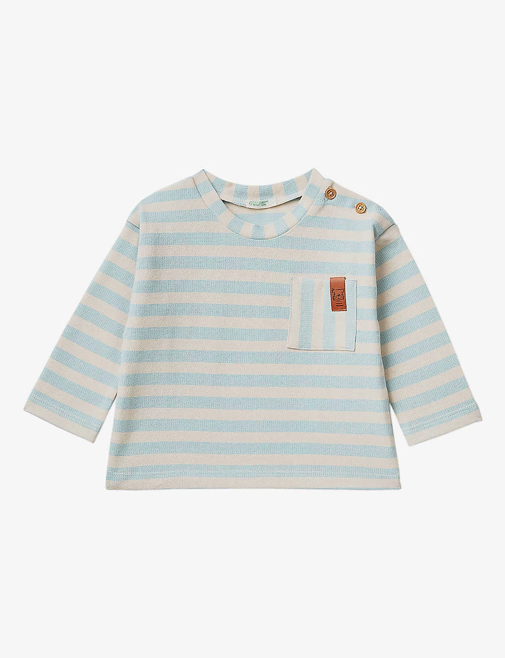 Benetton Logo-patch Stripe-pattern Stretch-cotton T-shirt 1-18 Months 1 Benetton Logo-patch Stripe-pattern Stretch-cotton T-shirt 1-18 Months