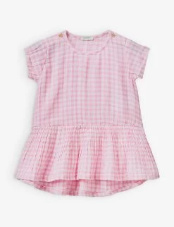 Benetton Gingham Cotton Dress 1-18 Months