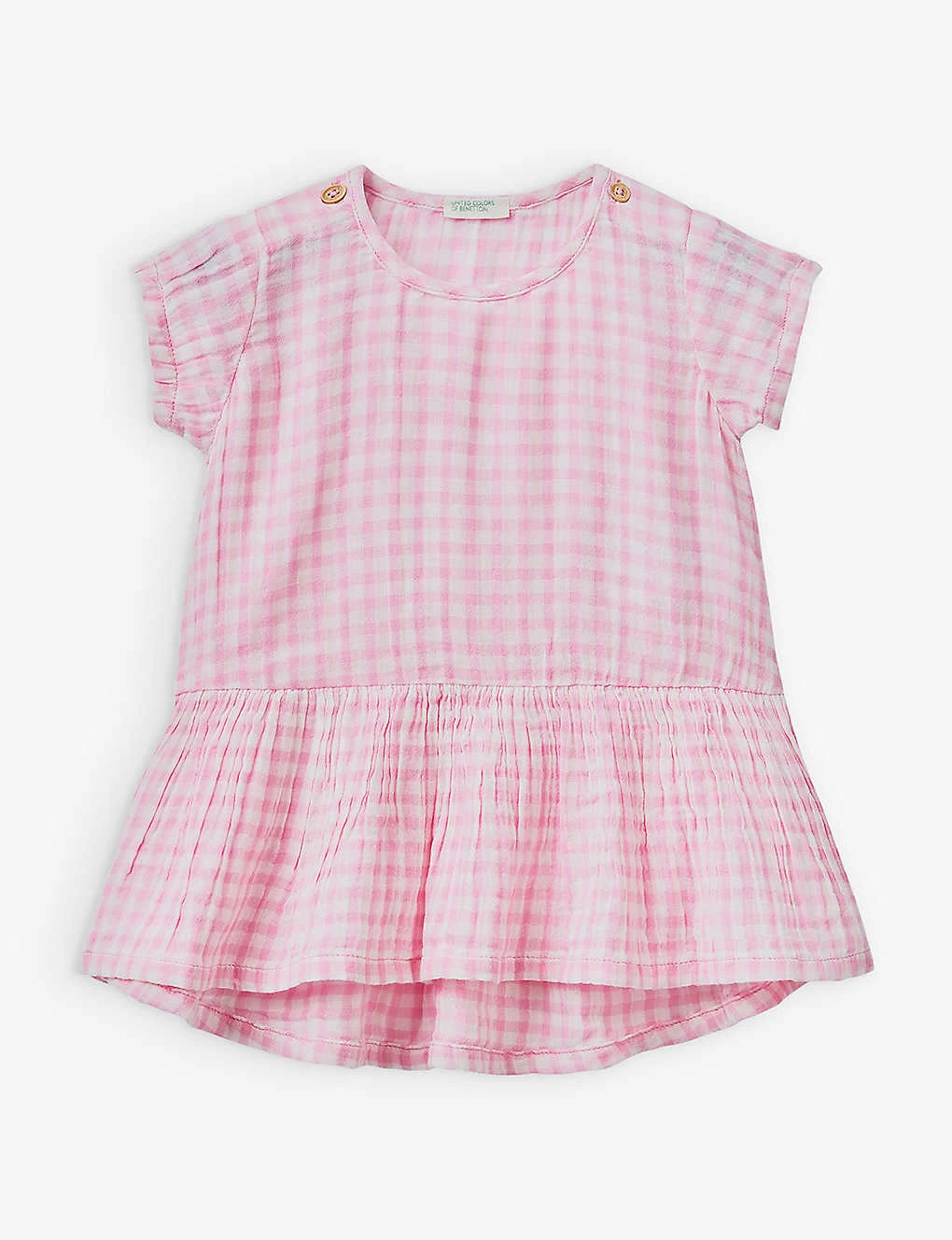 Benetton Gingham Cotton Dress 1-18 Months 1 Benetton Gingham Cotton Dress 1-18 Months