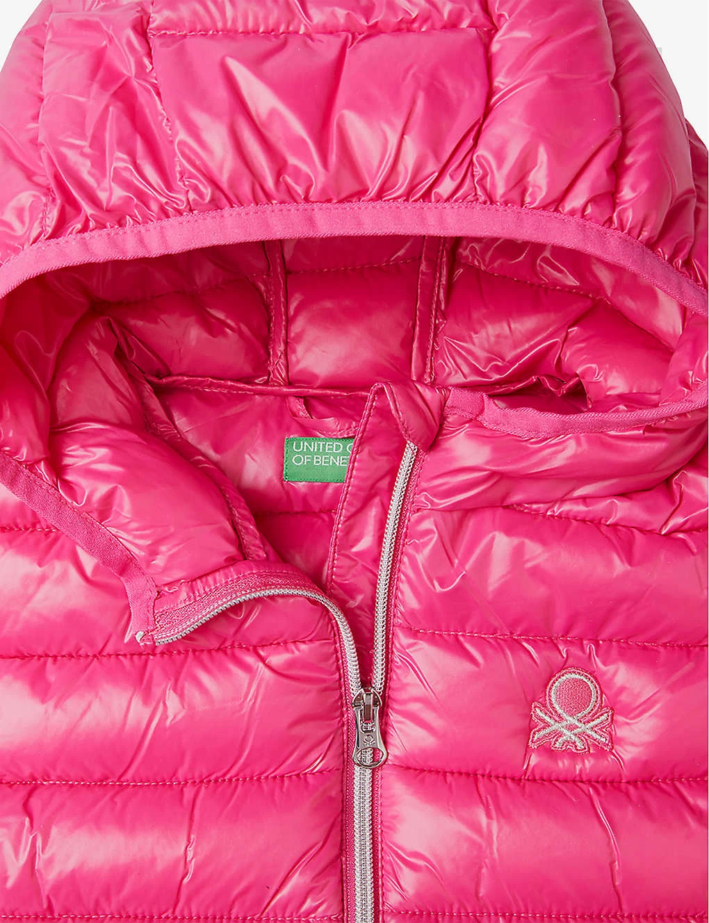 Benetton Logo-embroidered Padded Shell Gilet 6-14 Years 2 Benetton Logo-embroidered Padded Shell Gilet 6-14 Years - Image 2