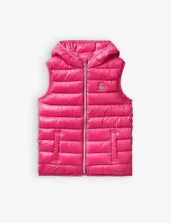 Benetton Logo-embroidered Padded Shell Gilet 6-14 Years