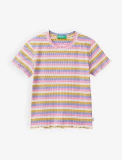 Benetton Striped Stretch-cotton T-shirt 6-14 Years