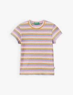 Benetton Stripe-print Short-sleeve Stretch-cotton T-shirt 1-6 Years