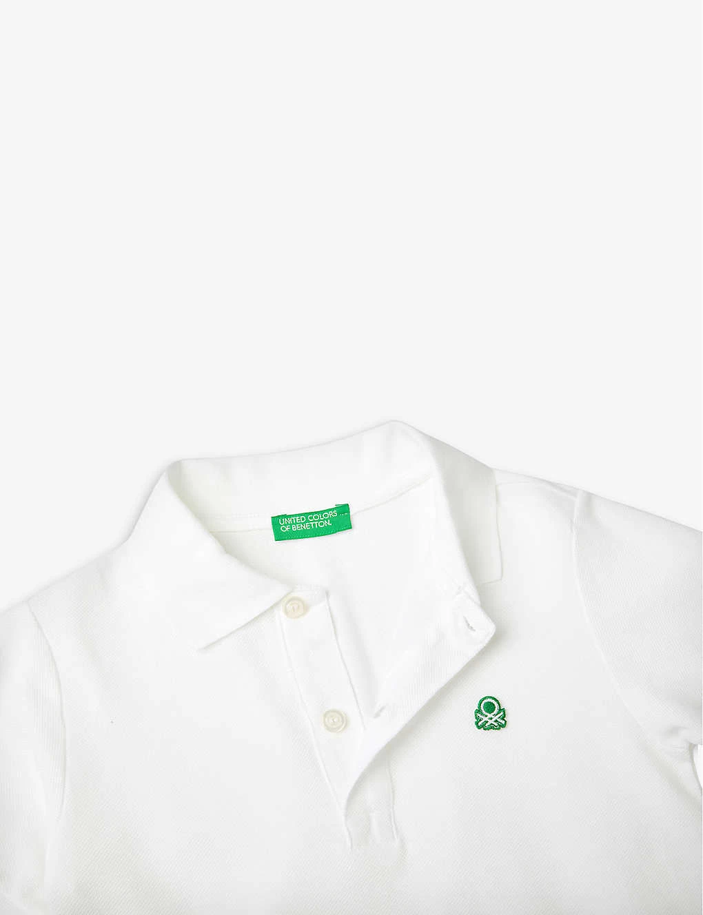 Benetton Logo-embroidered Cotton Polo Shirt 1-6 Years 2 Benetton Logo-embroidered Cotton Polo Shirt 1-6 Years - Image 2