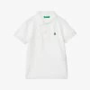 Benetton Logo-embroidered Cotton Polo Shirt 1-6 Years