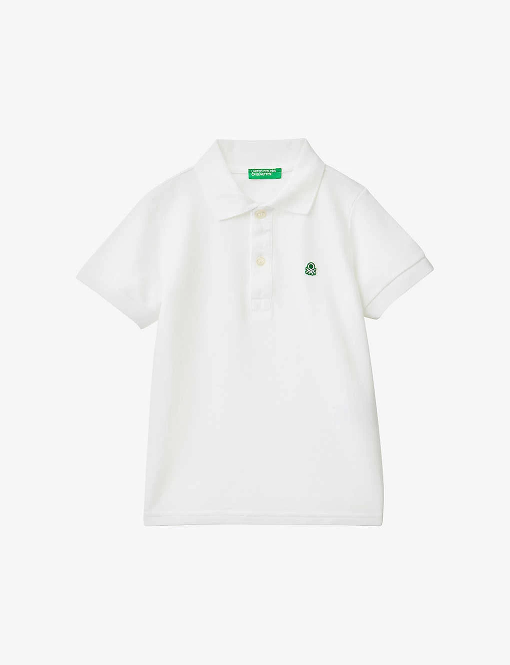 Benetton Logo-embroidered Cotton Polo Shirt 1-6 Years 1 Benetton Logo-embroidered Cotton Polo Shirt 1-6 Years