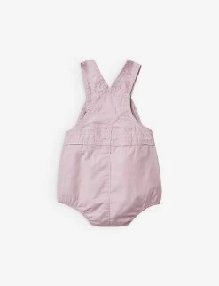 Benetton Patch-pocket Cotton Dungarees 1-18 Months 5 Benetton Patch-pocket Cotton Dungarees 1-18 Months -Kid Couture R04151778 PINK ALT02