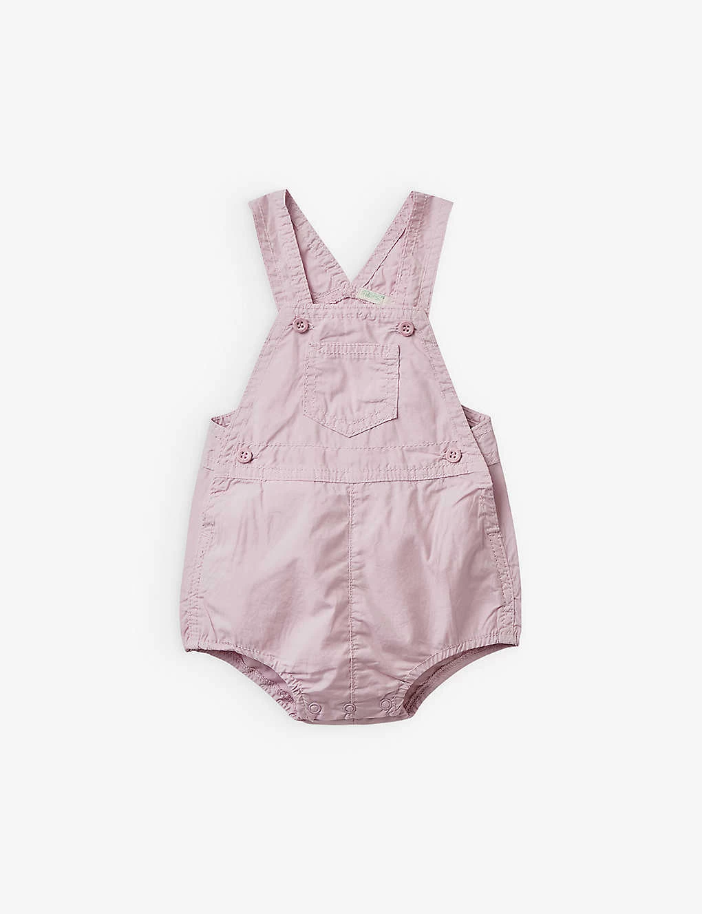 Benetton Patch-pocket Cotton Dungarees 1-18 Months 1 Benetton Patch-pocket Cotton Dungarees 1-18 Months