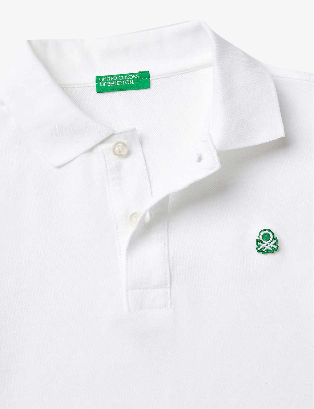 Benetton Logo-embroidered Cotton Polo Shirt 6-14 Years 2 Benetton Logo-embroidered Cotton Polo Shirt 6-14 Years - Image 2