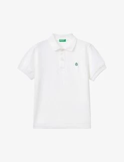 Benetton Logo-embroidered Cotton Polo Shirt 6-14 Years