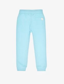 Benetton Logo-print Tapered-leg Mid-rise Cotton-blend Jogging Bottoms 6-14 Years -Kid Couture R04151786 TURQUOISE ALT02