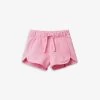 Benetton Logo-embroidered Organic-cotton Shorts 1-6 Years