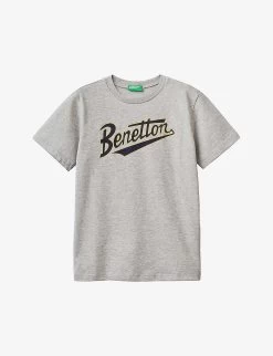 Benetton Logo-print Cotton-jersey T-shirt 6-14 Years