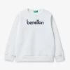 Benetton Logo-print Cotton-jersey Sweatshirt 6-14 Years