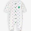 Benetton Logo-print Long-sleeved Organic-cotton Romper 1-18 Months