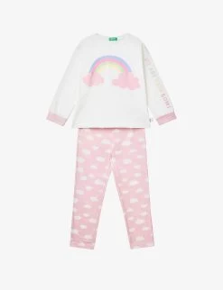 Benetton Graphic-print Cotton-jersey Pyjamas 18 Months-12 Years