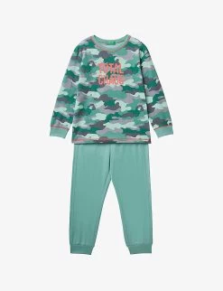 Benetton Graphic-print Cotton-jersey Pyjamas 18 Months-12 Years