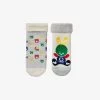 Benetton Logo-weave Pack Of Two Baby Stretch Cotton-blend Socks 0-12 Months