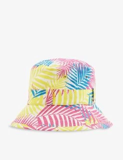 Graphic-print Cotton Bucket Hat 6 Months - 10 Years -Kid Couture R04154813 TROPICALLEAF ALT02