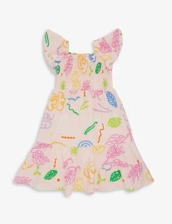 Olivia Rubin Patty Sketch-print Dress 4-13 Years