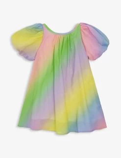 Olivia Rubin Olympia Rainbow-print Cotton Dress 4-13 Years -Kid Couture R04154824 PASTELRAINBOW ALT02