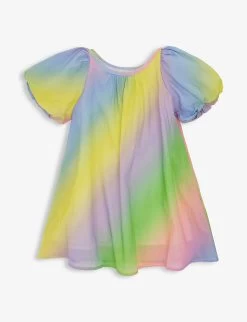 Olivia Rubin Olympia Rainbow-print Cotton Dress 4-13 Years