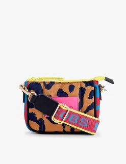 Marc Jacobs Animal-print Contrast-panel Woven Kids' Shoulder Bag