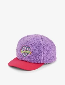 Marc Jacobs Brand-embroidered Teddy-texture Faux-shearing Cap 8-16 Years