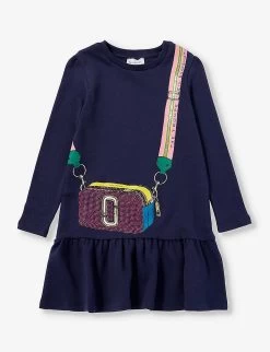 Marc Jacobs Graphic-print Ruffled-hem Cotton-jersey Dress 4-12 Years