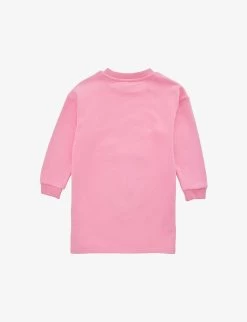 Marc Jacobs Graphic-print Long-sleeve Cotton-jersey Dress 4-12 Years -Kid Couture R04157205 APRICOT ALT02