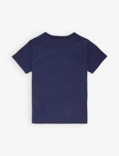 Marc Jacobs Logo-print Short-sleeve Cotton-jersey T-shirt 4-12 Years -Kid Couture R04157217 NAVY ALT02