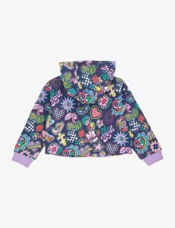 Marc Jacobs Graphic-print Relaxed-fit Cotton-jersey Hoody 4-12 Years -Kid Couture R04157219 MULTICOLOURED ALT02
