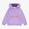 Marc Jacobs Brand-print Relaxed-fit Cotton-blend Hoody 4-12 Years