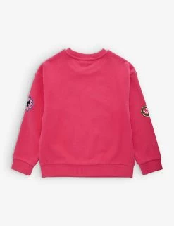 Marc Jacobs Logo-print Long-sleeve Cotton-jersey Sweatshirt 4-12 Years -Kid Couture R04157222 FUSCHIA ALT02