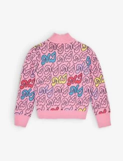 Marc Jacobs Logo-pattern High-neck Knitted Jumper 4-12 Years -Kid Couture R04157227 APRICOT ALT02