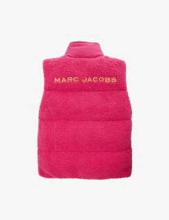 Marc Jacobs Logo-embroidered Reversible-design Cotton-corduroy Gilet 4-12 Years 7 Marc Jacobs Logo-embroidered Reversible-design Cotton-corduroy Gilet 4-12 Years -Kid Couture R04157231 FUSCHIA ALT02