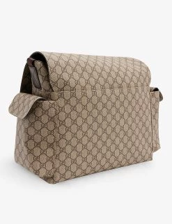 Gucci Monogram-print Shoulder-strap Coated-canvas Baby Changing Bag 7 Gucci Monogram-print Shoulder-strap Coated-canvas Baby Changing Bag -Kid Couture R04160240 BEEBOCOCOADKCHOC ALT02