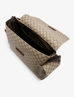 Gucci Monogram-print Shoulder-strap Coated-canvas Baby Changing Bag 8 Gucci Monogram-print Shoulder-strap Coated-canvas Baby Changing Bag -Kid Couture R04160240 BEEBOCOCOADKCHOC ALT03