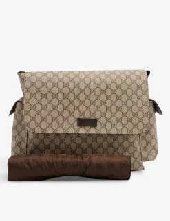 Gucci Monogram-print Shoulder-strap Coated-canvas Baby Changing Bag 9 Gucci Monogram-print Shoulder-strap Coated-canvas Baby Changing Bag -Kid Couture R04160240 BEEBOCOCOADKCHOC ALT04