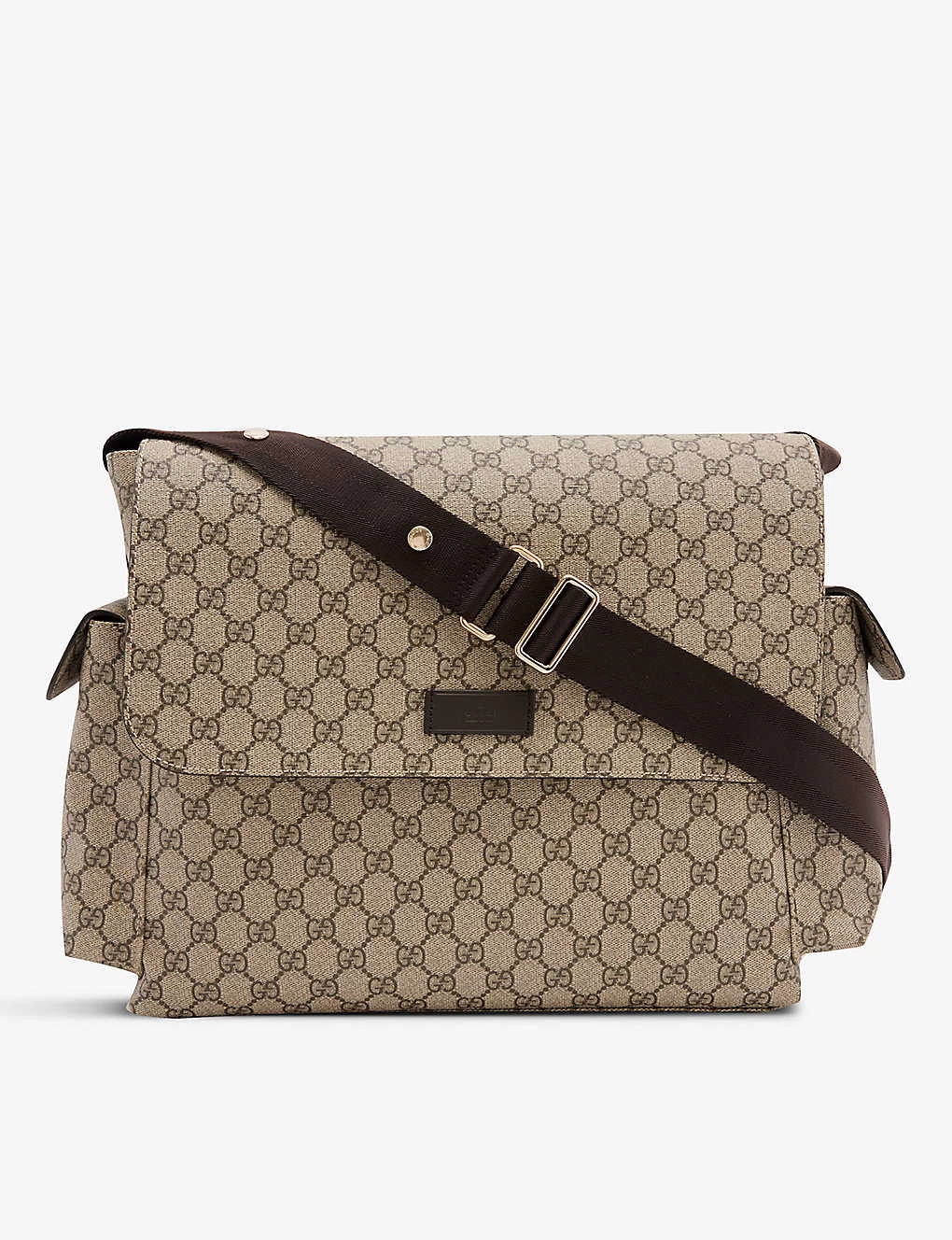 Gucci Monogram-print Shoulder-strap Coated-canvas Baby Changing Bag 1 Gucci Monogram-print Shoulder-strap Coated-canvas Baby Changing Bag