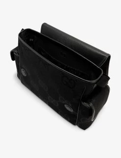 Gucci Monogram-print Coated-canvas Baby Changing Bag -Kid Couture R04160246 BLACKBLACK ALT03