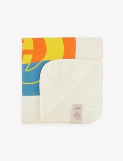 Gucci Monogram-pattern Square-shape Cotton Blanket