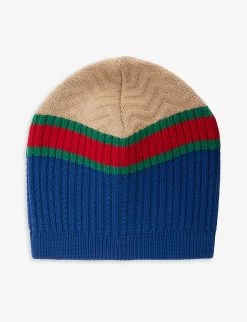 Kid Couture 19 Gucci Striped Chunky-knit Wool Beanie