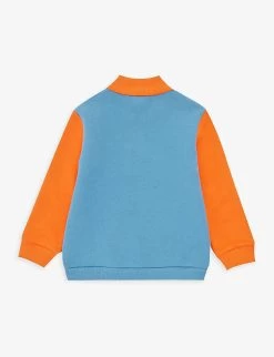 Gucci Logo-print Stripe-pattern Cotton-jersey Jacket -Kid Couture R04160270 ROYALCARROTJUICEMC ALT02